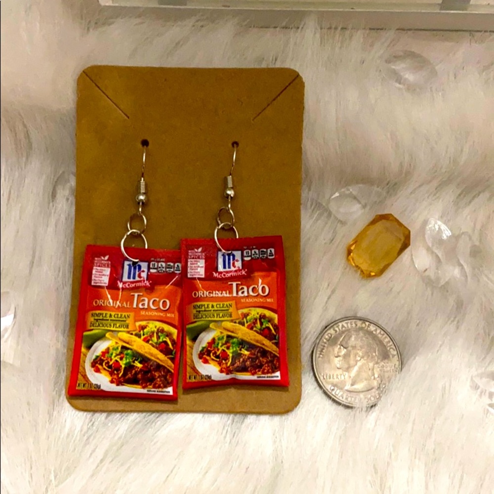 Mini Taco seasoning earrings